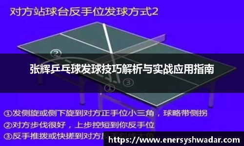 张辉乒乓球发球技巧解析与实战应用指南